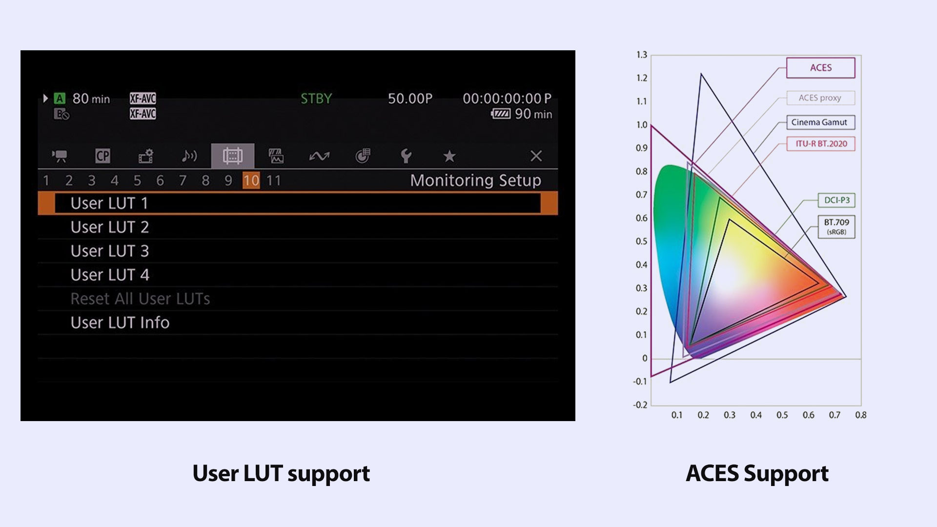 Lut-suport-and-ACES-support