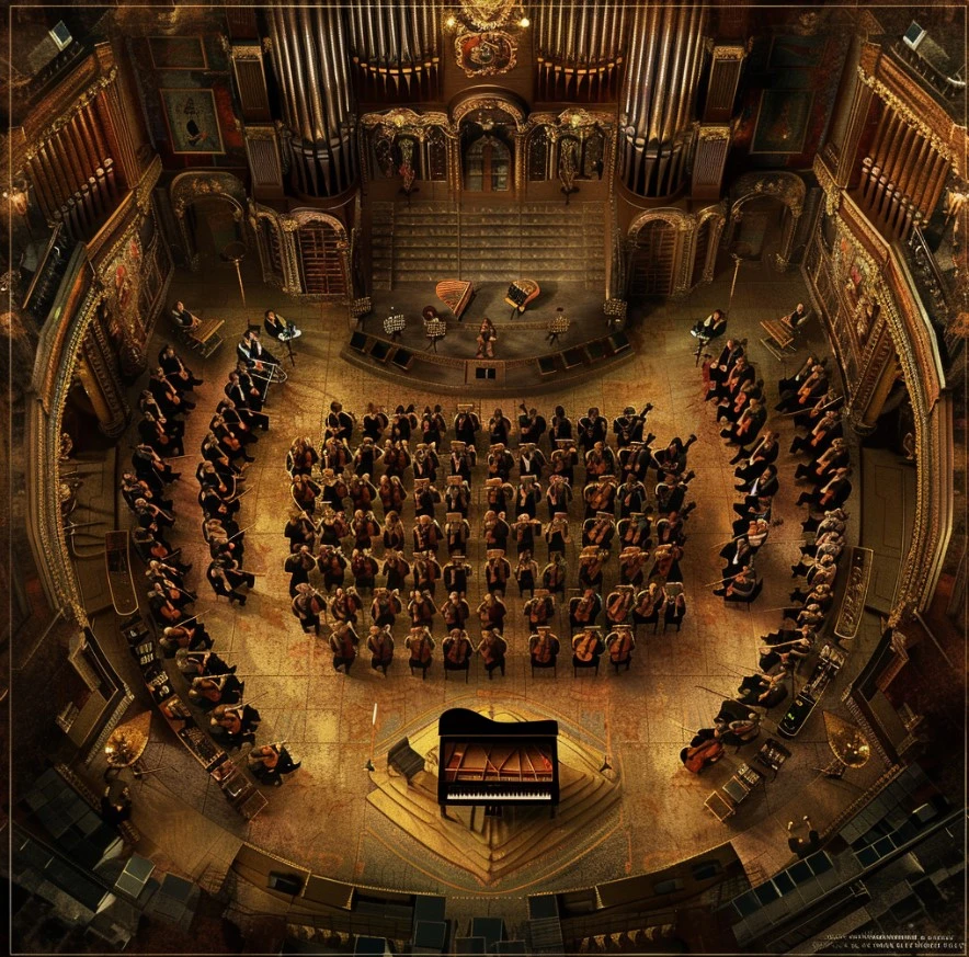 Overhead_Shot_08 God’s eye view of a Orchestra