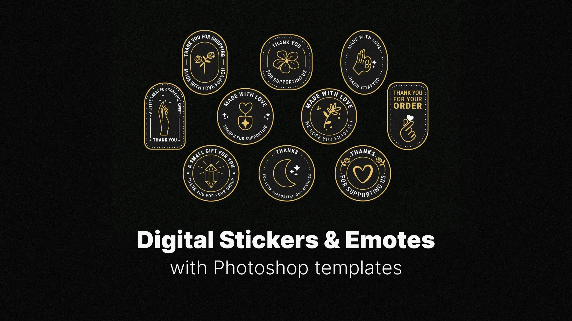 How to Design Custom Digital Stickers & Emotes for Messaging & Streaming in Photoshop
