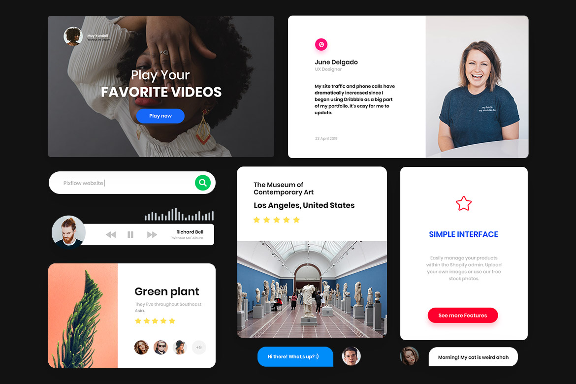 UI kit by Pixflow