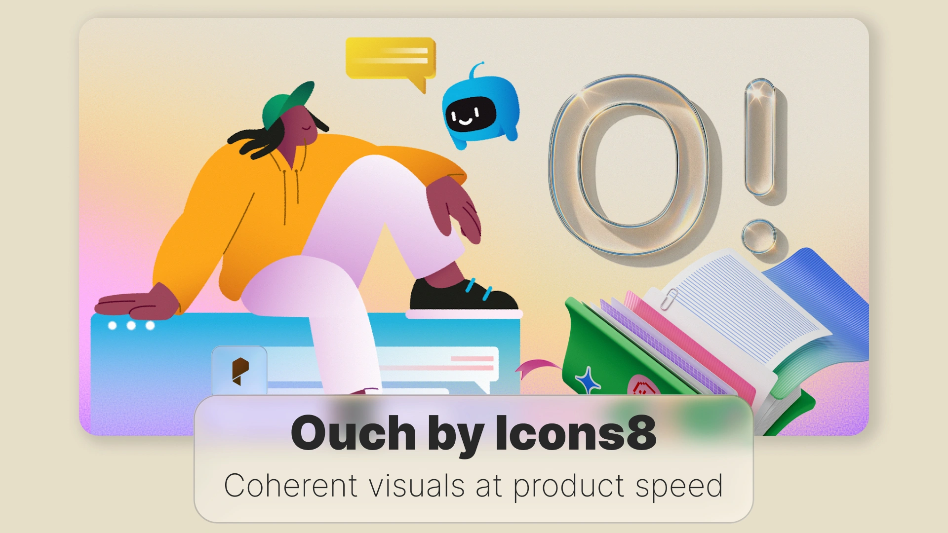 Ouch by Icons8: Coherent visuals at product speed