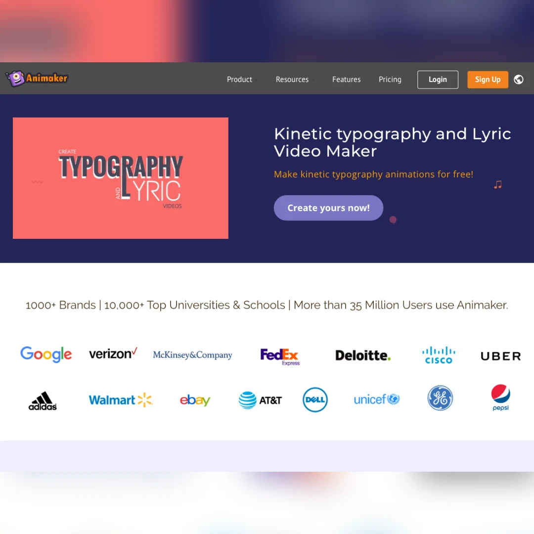 Animaker Lyric Video Maker