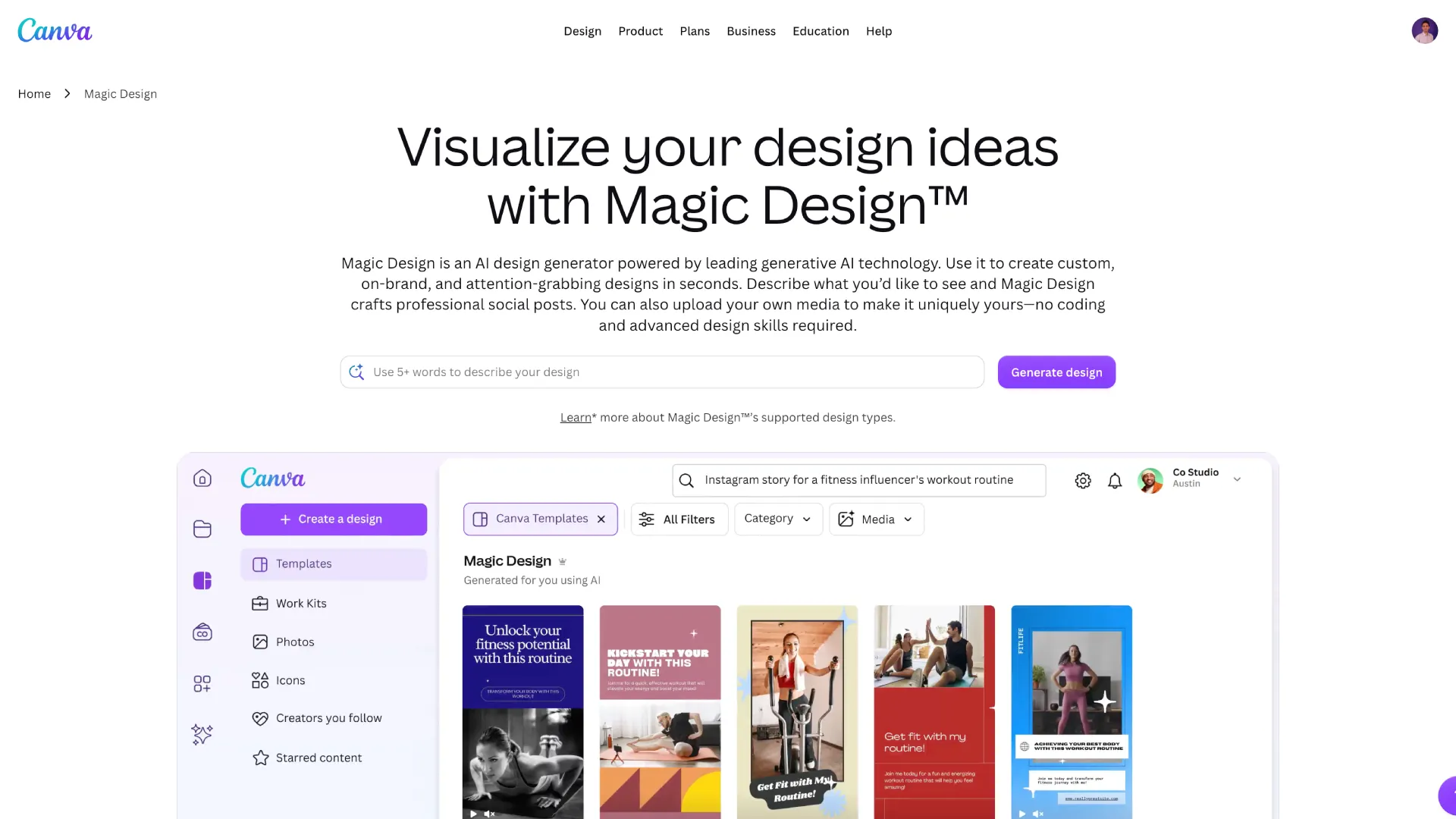 Canva Magic Studio