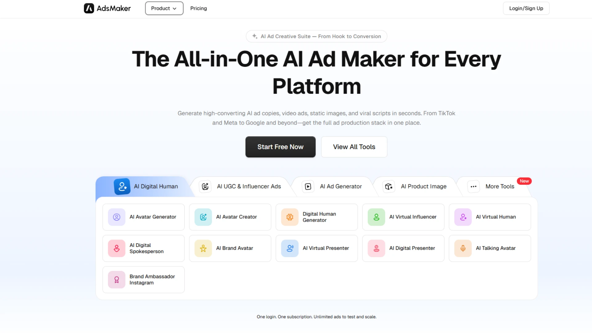 The All-in-One AI Ad Maker for Every Platform