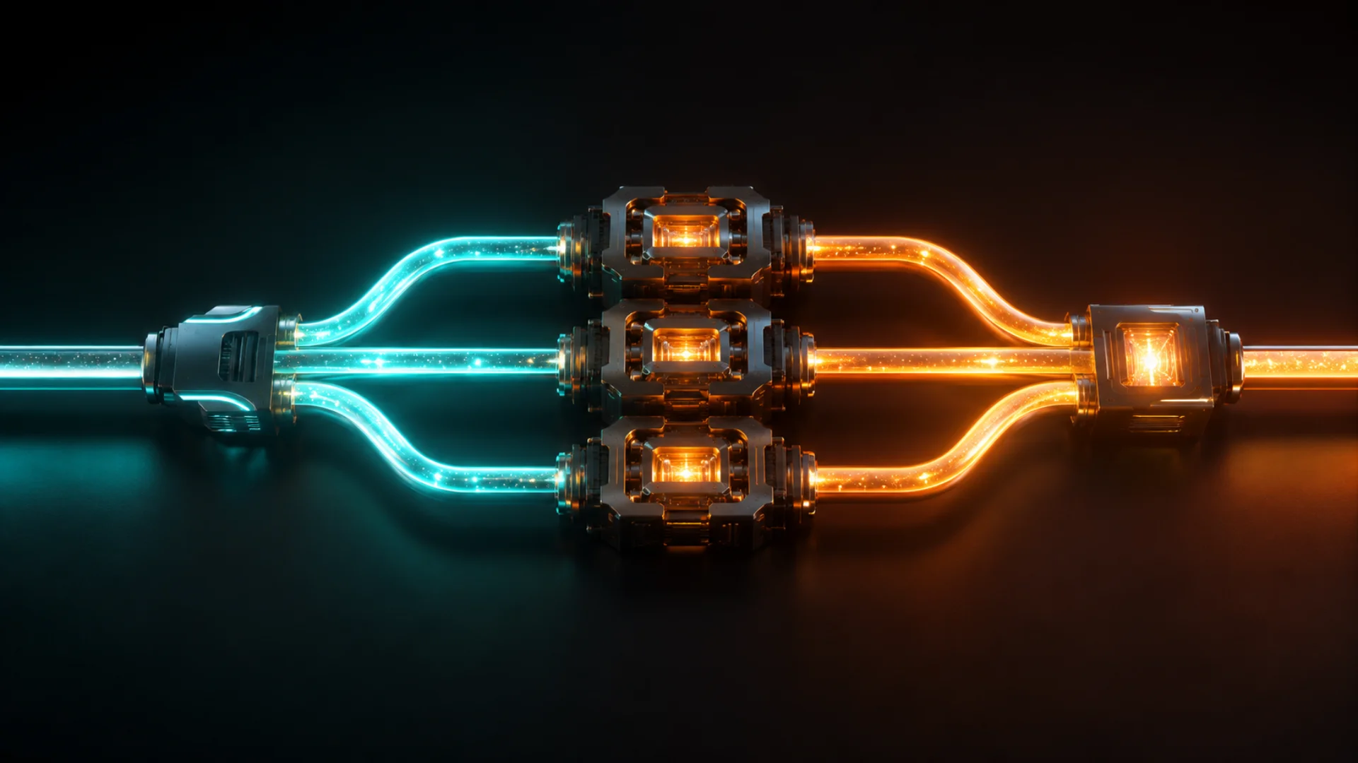 Parallel nodes in DaVinci Resolve feeding the same source image into multiple corrections
