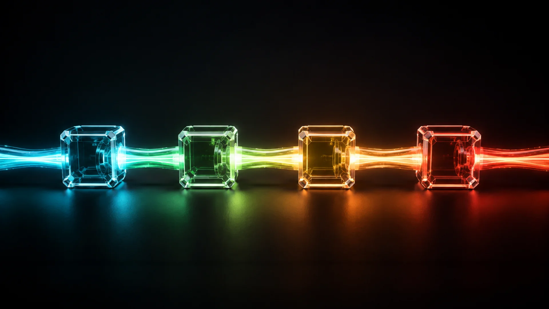 Serial nodes in DaVinci Resolve processing an image one after another in sequence