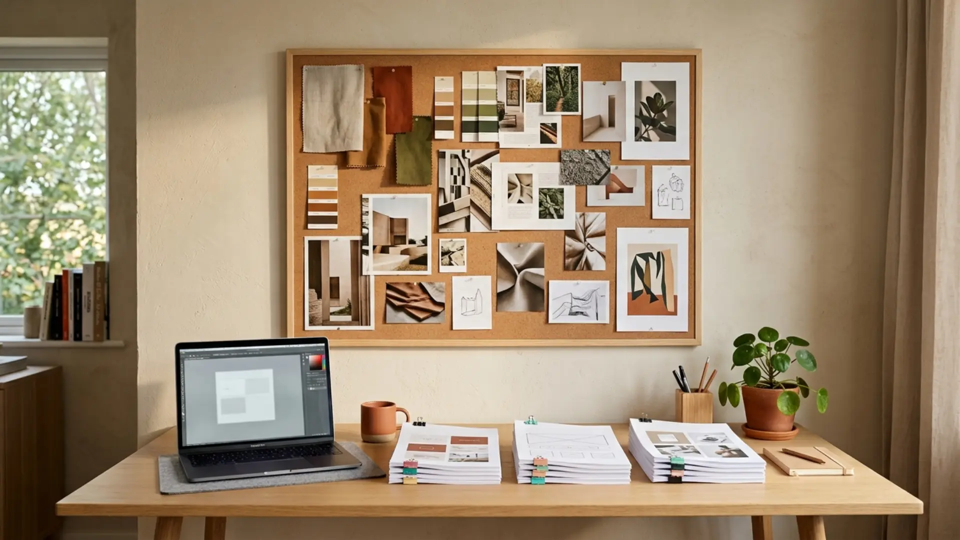 Freelancer sorting client projects by type to choose the right design tool