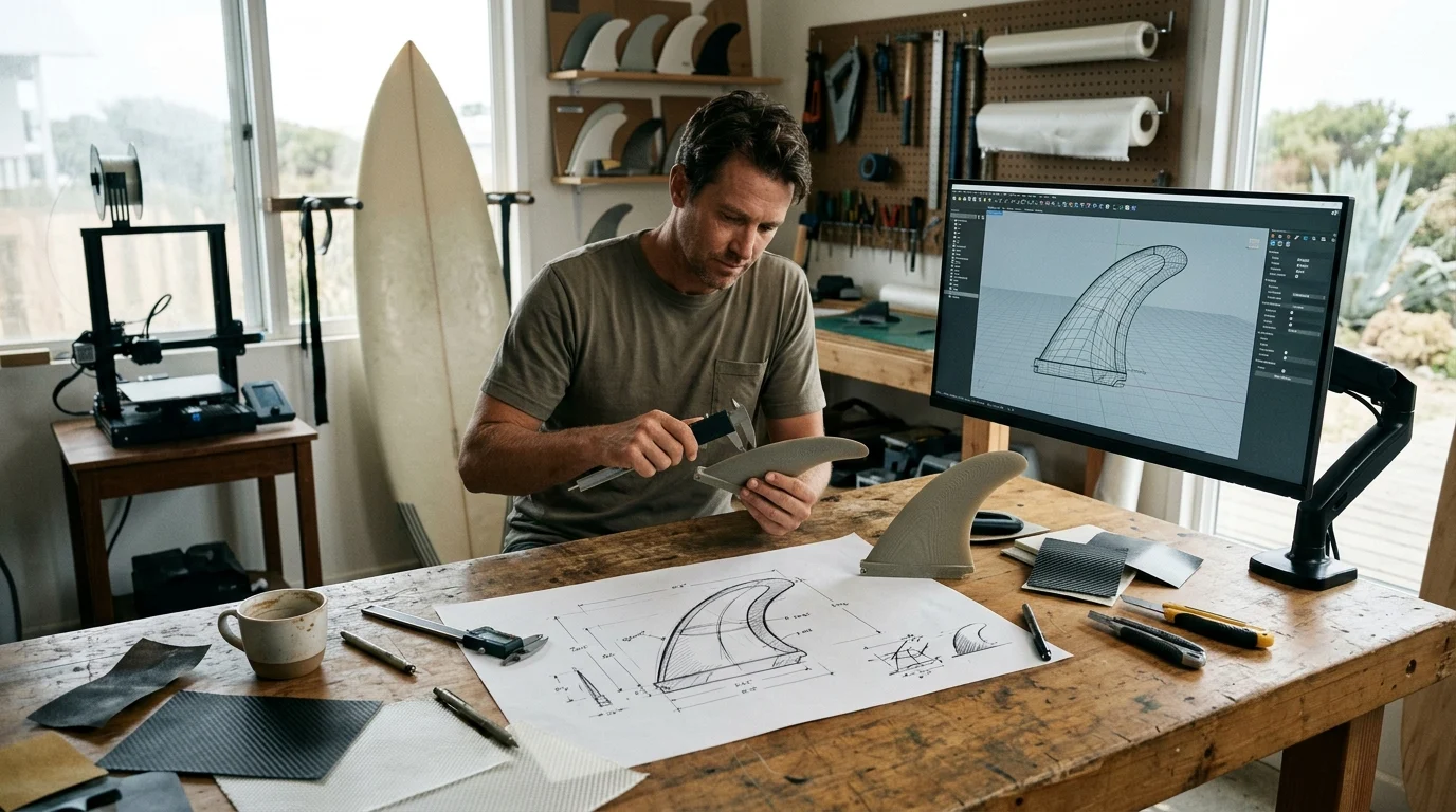 How Surfboard Brands Can Transform Concept Artwork Into Prototype Accessories Using AI 3D Modeling