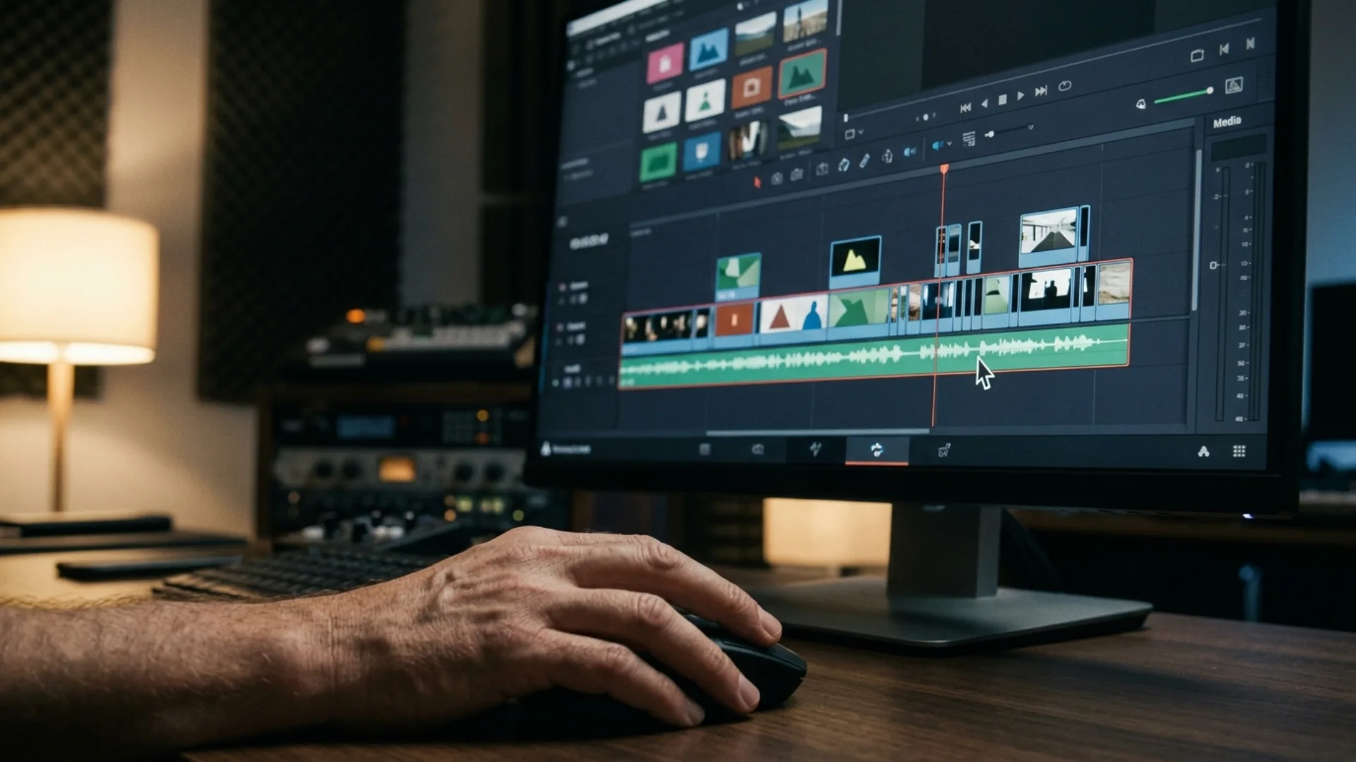 Creating a multicam clip in DaVinci Resolve 21 from camera and audio clips in the Media Pool