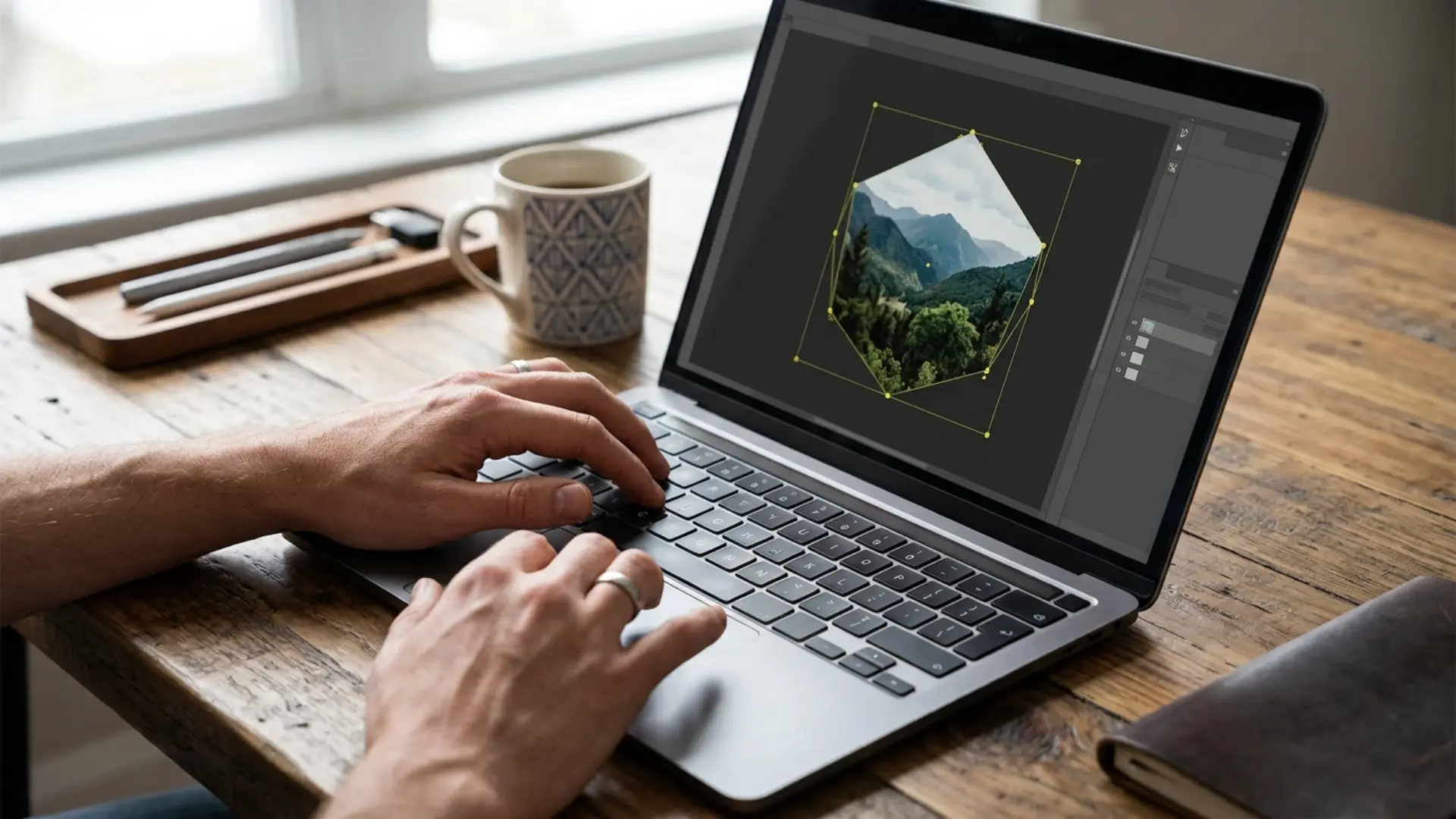 Placing and cropping a photo in Adobe Illustrator using keyboard shortcuts