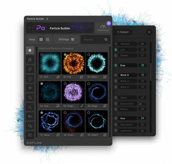 free particles pack for after effects download
