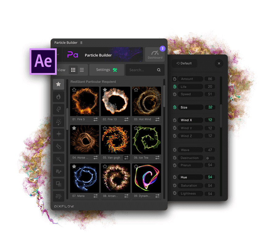 fx particle builder after effects free download