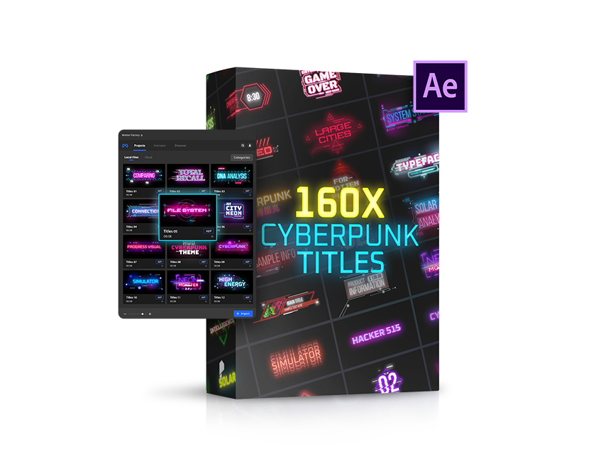 cyberpunk title pack