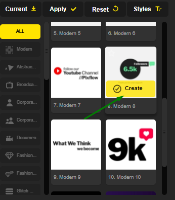 create button on the Type Builder item