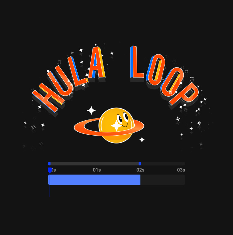 Text Animation that loops