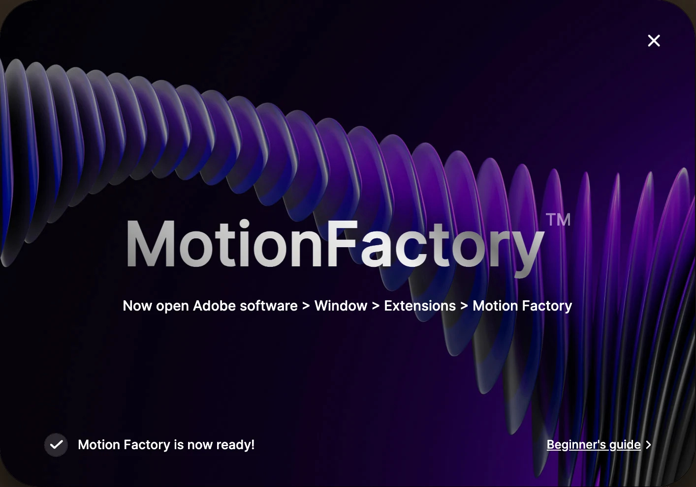 Pixflow Motion Factory Installer