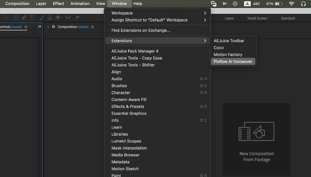 Pixflow AI Voiceover After Effects Plugin Pixflow AI Voiceover After Effects Plugin